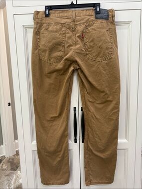 Levi's 514 Jeans Mens 36x32 Straight Fit Mustard Tan Denim Workwear Streetwear